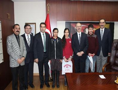 Vali Büyükersoy, Teog Birincilerini Kabul Etti