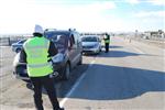 Malkara Bölge Trafik Polisinin Yoğun Kış Mesaisi