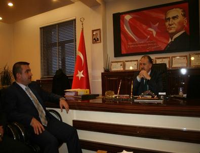 Mhp Yöneticilerinden Yakutiye Kaymakamı Ahmet Katırcı’ya Ziyaret
