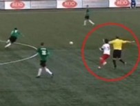FUTBOL HAKEMİ - Hakem futbolcuyu hastanelik etti