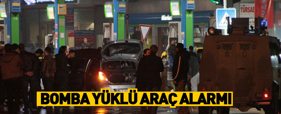 Adana'da bomba yüklü araç alarmı
