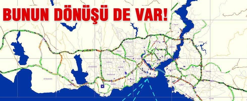 İstanbul'da yollar boş, trafik akıcı