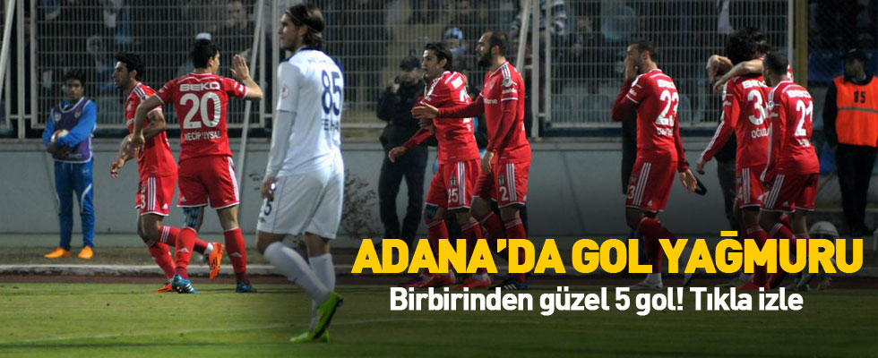 Beşiştaş, Adana'da gol oldu yağdı