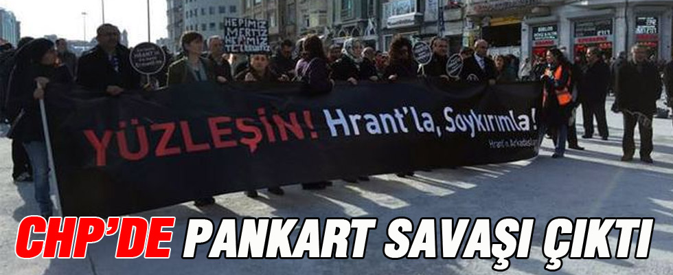 CHP'yi karıştıran pankart