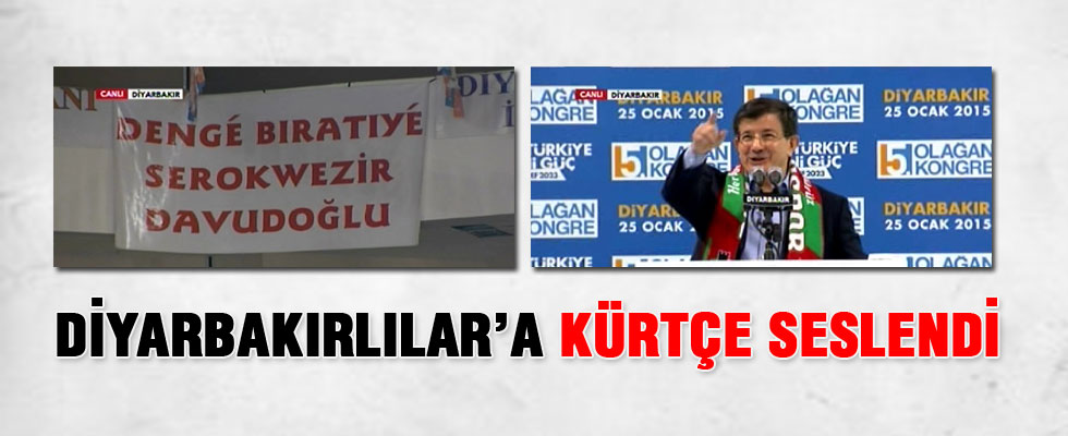 Başbakan Davutoğlu, Diyarbakır'da konuştu