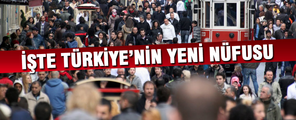 Türkiye'nin nüfusu 77 milyonu geçti