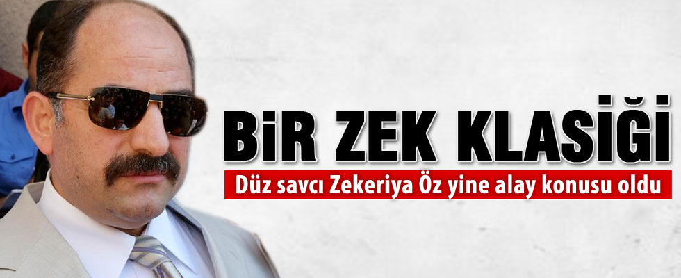 Zekeriya Öz baltayı taşa vurdu