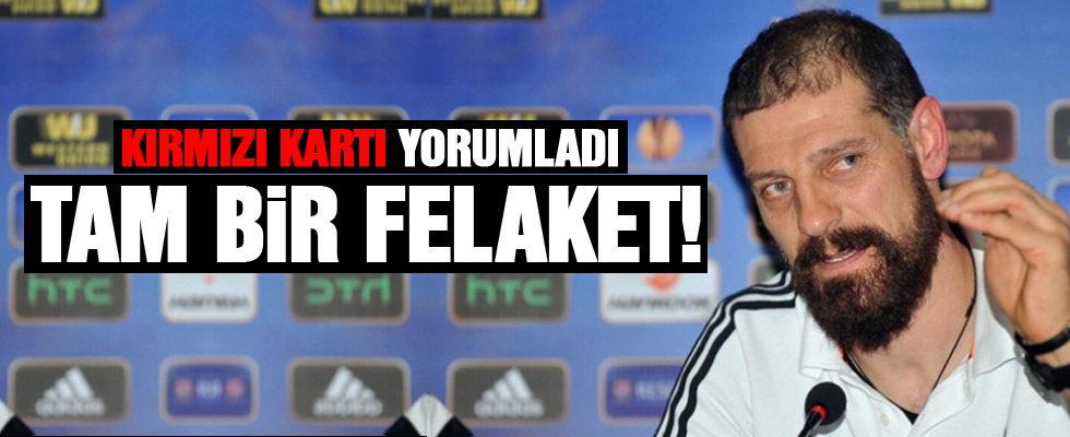 Slaven Bilic: 'Tam bir felaket'
