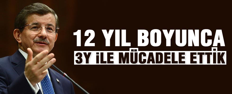 Başbakan Davutoğlu grup toplantısında konuştu