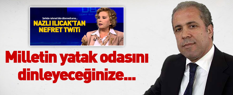 Şamil Tayyar: Milletin yatak odasını dinleyeceğinize...