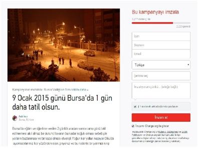 Bursalı Öğrencilerden 'Okul Tatil Olsun” Kampanyası