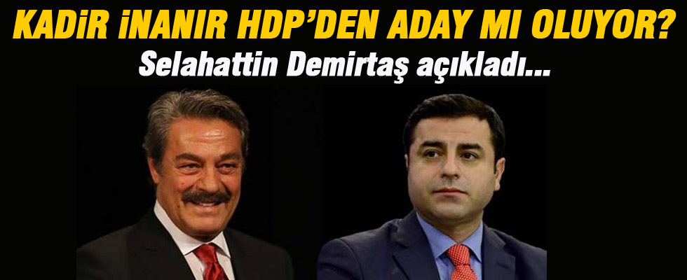 HDP'den Kadir İnanır açıklaması