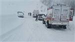 Küre'de Karlı Yolda Kaza Açıklaması