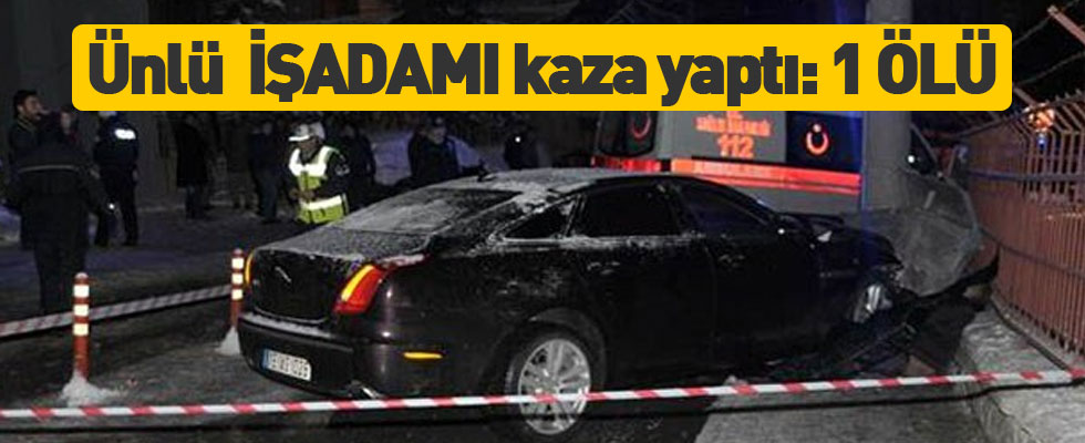 Tekstilcinin lüks aracı karda kaydı: 1 ölü