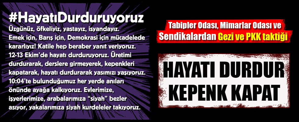 Ankara'daki patlama sonrası Gezi ve PKK taktiği eylemler