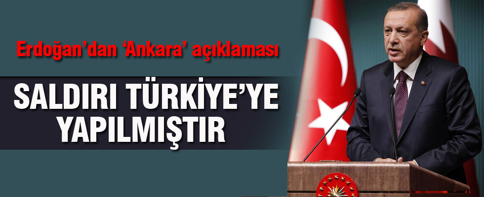 Cumhurbaşkanı Erdoğan terör saldırısı hakkında konuştu