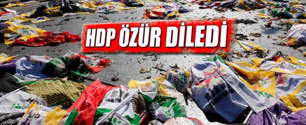 HDP'den Ankara patlaması özrü!