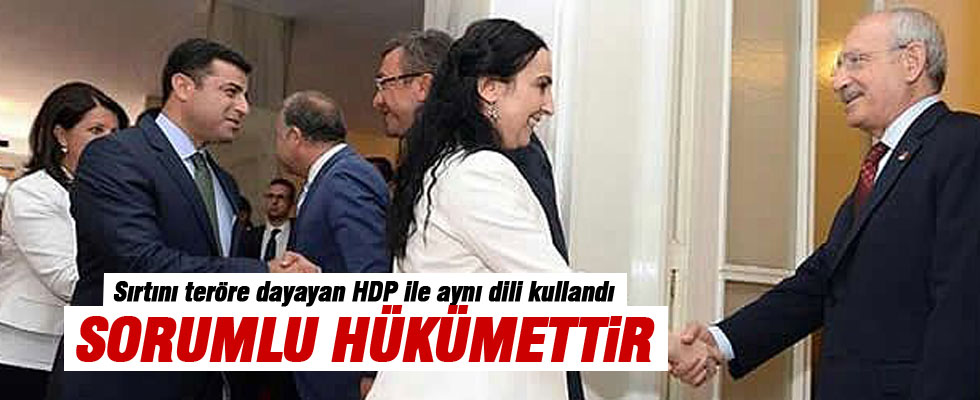 Kemal Kılıçdaroğlu: Sorumlu hükümettir