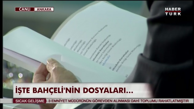 Bahçeli o çantayı canlı yayında açtı