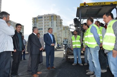 Başkan Gürkan, Asfalt Çalışmalarını Yerinde İnceledi