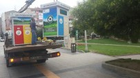 KURUÇEŞME - Yeni Geri Dönüşüm Konteynırları Yerlerini Aldı