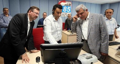 Başkan Karaosmanoğlu, Scada Ve Alo185'i Denetledi