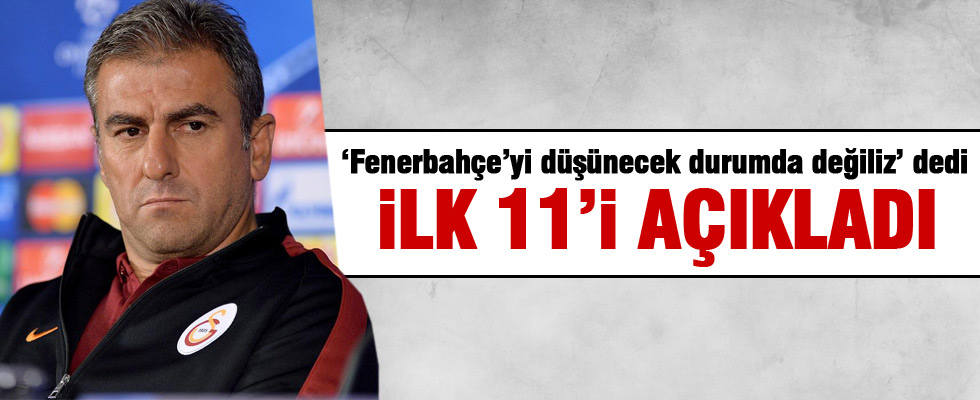 Hamzaoğlu Benfica maçının 11'ini açıkladı