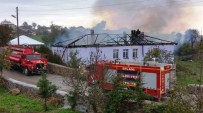 Karabük'te Köy Konağı Yangını