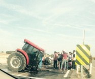 Tır Traktörü İkiye Böldü