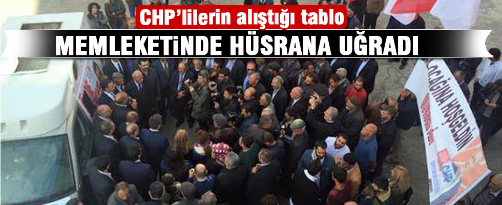 Gürsel Tekin kendi memleketinde hüsrana uğradı