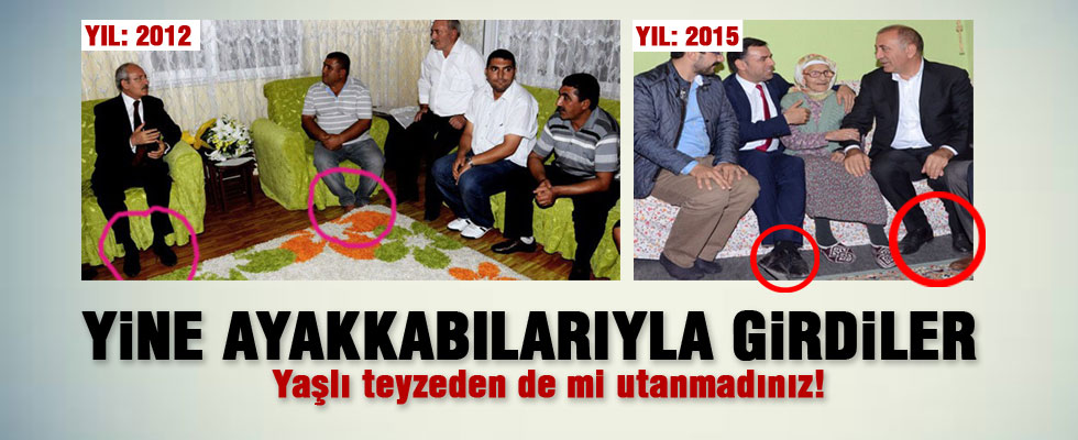 Gürsel Tekin ve Barış Yarkadaş'ın ayakkabılı ev ziyareti