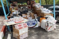 Kütahya KOM Ekipleri 86 Bin Paket Gümrük Kaçağı Sigara Ele Geçirdi