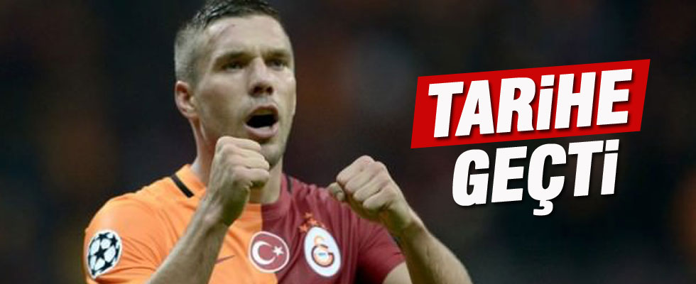 Lukas Podolski tarihe geçti