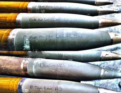 PKK'yı yok eden mermilere şehitlerin isimleri yazıldı
