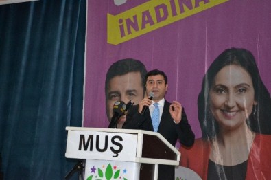HDP Eş Genel Başkanı Demirtaş, Muş'ta