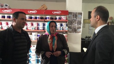 Fehmi Küpçü Esnafları Gezdi