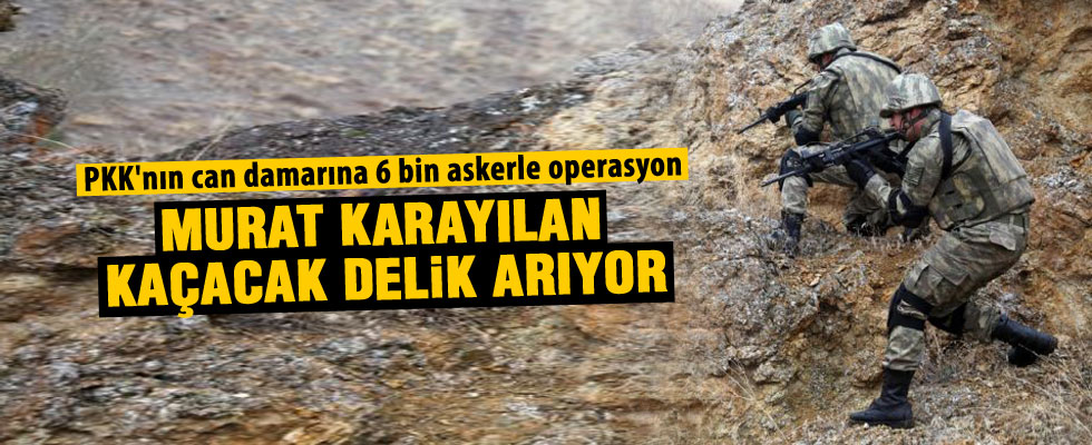 PKK'ya 6 bin askerle operasyon