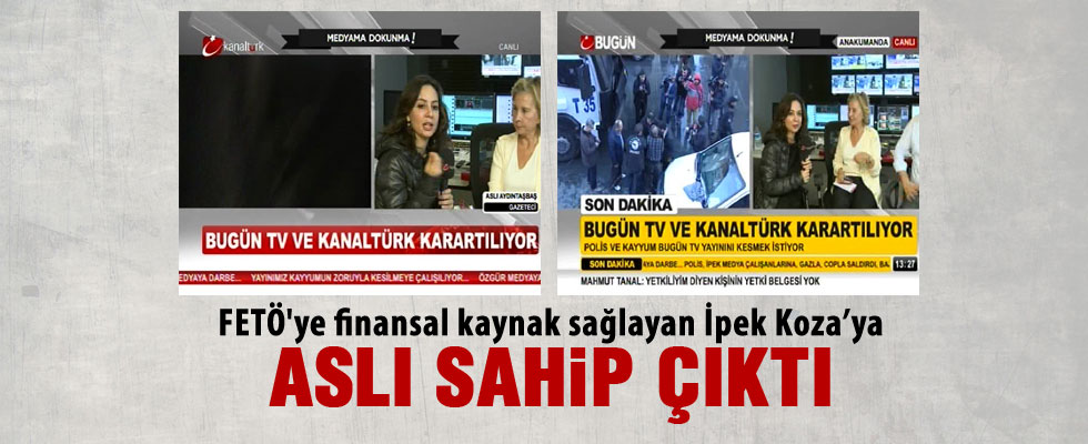 Aslı Aydıntaşbaş'tan Bugün ve Kanaltürk'e destek