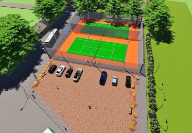 Büyükşehir'den Dalaman'a Tenis Kortu