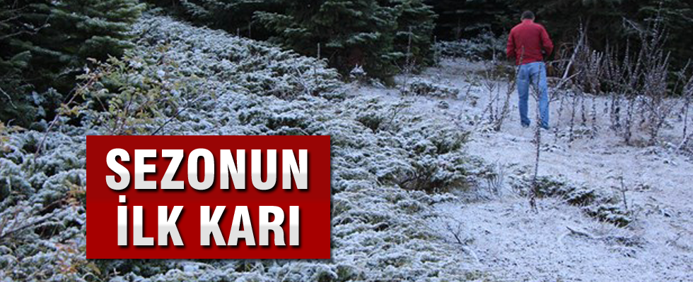 Kartalkaya'ya mevsimin ilk karı düştü