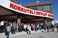 AMBULANS ŞOFÖRÜ - Korkuteli Devlet Hastanesinde Terör Protestosu