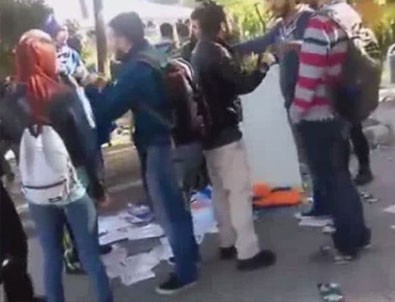 İzmir'de AK Parti standına saldırı