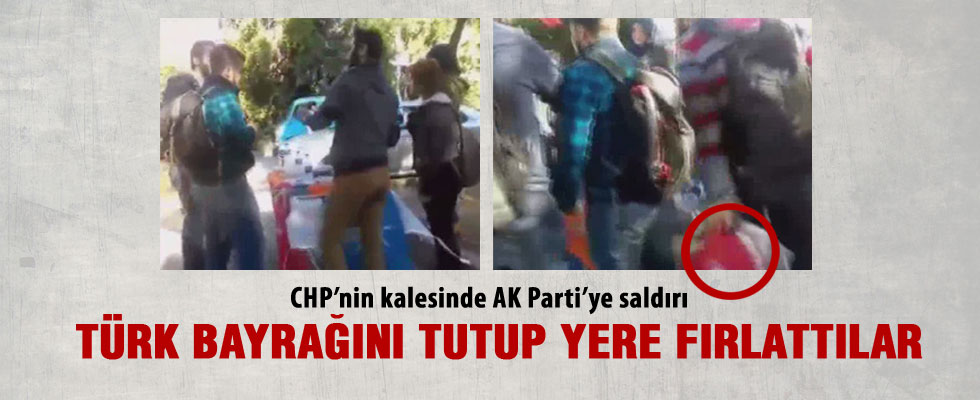 İzmir'de AK Parti standına saldırı