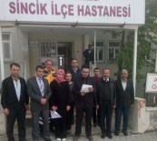 AMBULANS ŞOFÖRÜ - Sincik'te Sağlıkçılar Terörü Protesto Etti