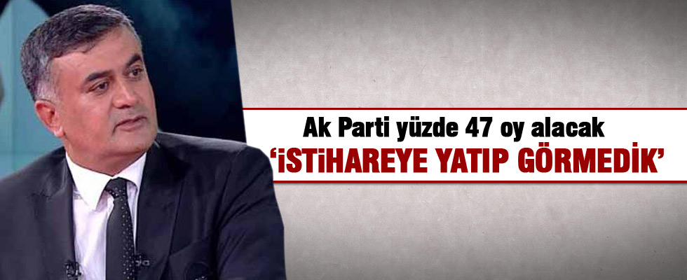 Adil Gür: Ak Parti yüzde 47 oy olacak