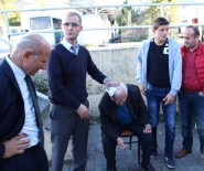 OTOBÜS FİRMASI - Merdivenlerden Düşen Yaşlı Adam Yaralandı