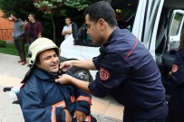 SOLUNUM CİHAZI - Engelli İtfaiyeciler Yangına Müdahale Etti