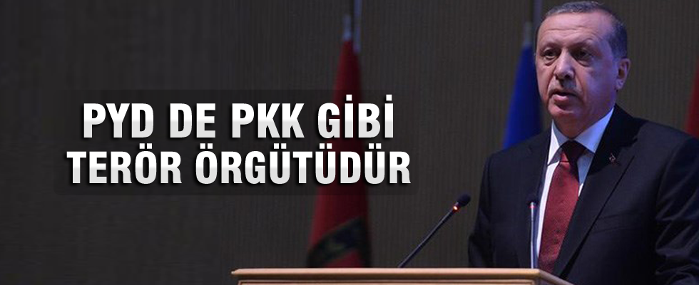 Cumhurbaşkanı Erdoğan: PYD de PKK gibi terör örgütüdür