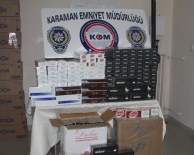 SİGARAYLA MÜCADELE - Karaman'da 15 Bin Paket Kaçak Sigara Ele Geçirildi