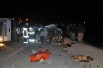 ALP ARSLAN - Ölüm Virajında Korkunç Kaza Açıklaması 4 Ölü, 4 Yaralı